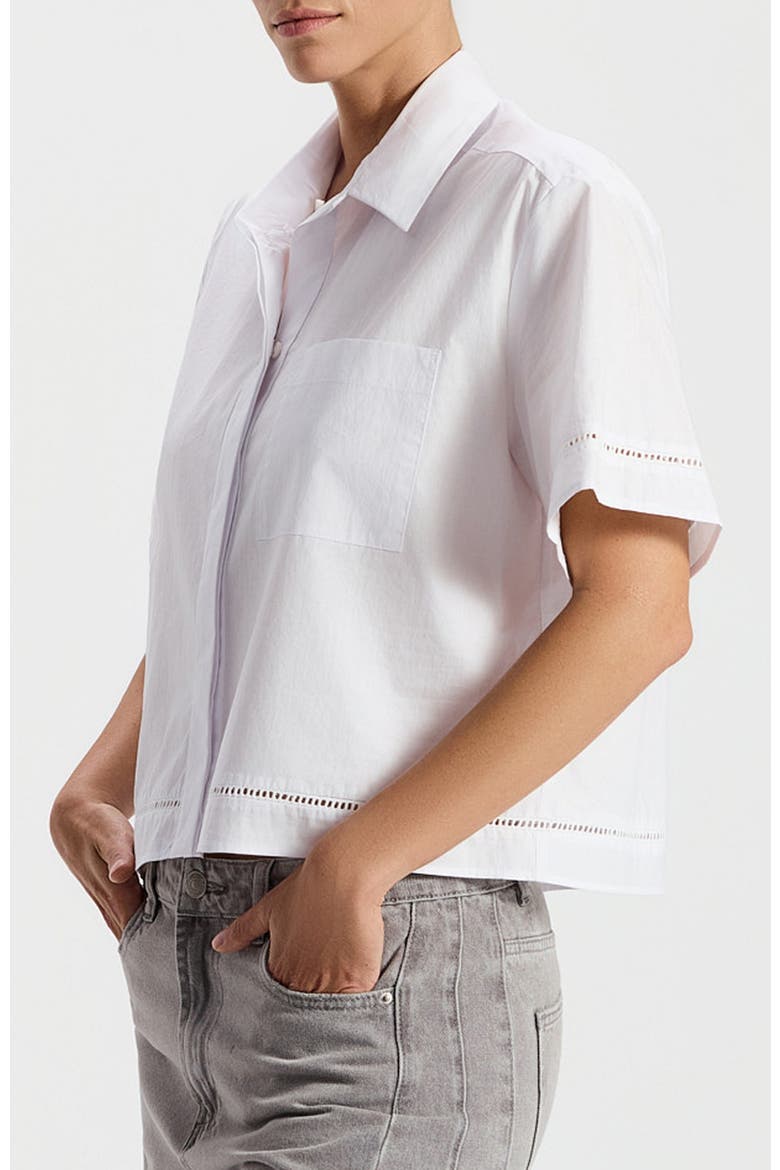Stav Button-Down Short Sleeved Shirt, Alternate, color, White
