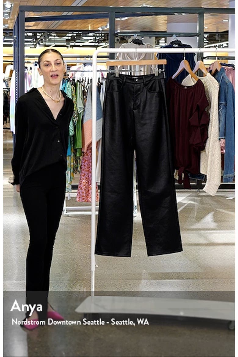 x Jourdan Sloane Giselle Faux Leather Pants (Nordstrom Exclusive) video