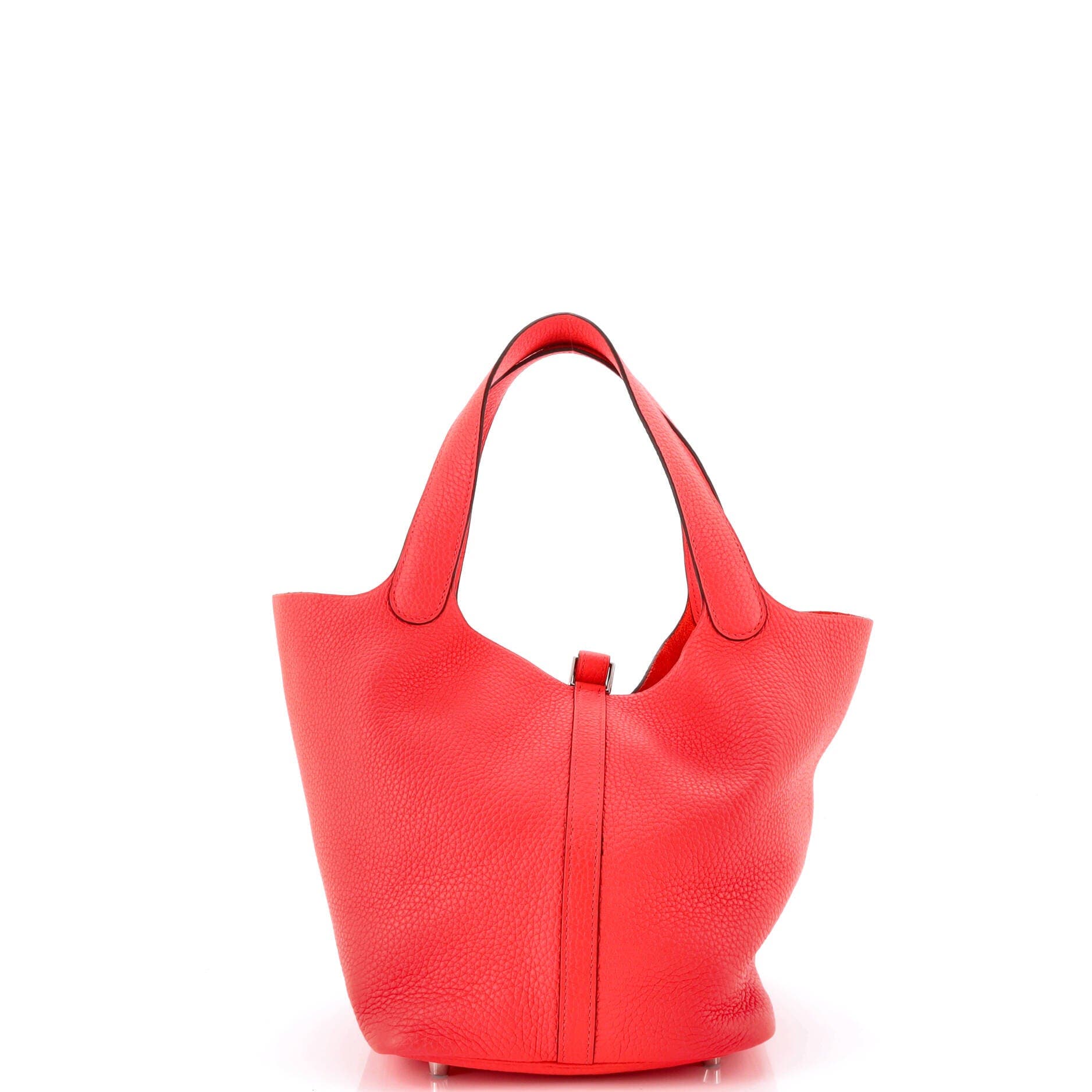 Pre-Owned Hermes Picotin Lock Bag Clemence MM, Alternate, color, Rose Texas