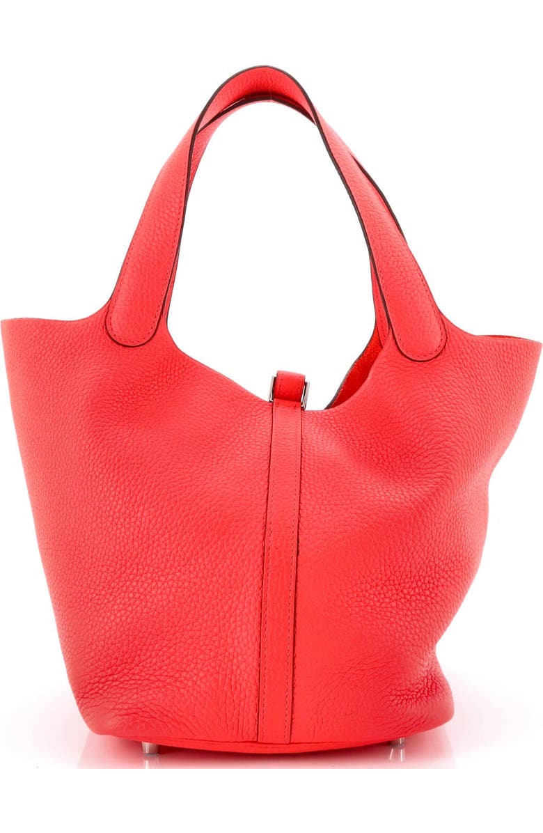 Pre-Owned Hermes Picotin Lock Bag Clemence MM, Alternate, color, Rose Texas