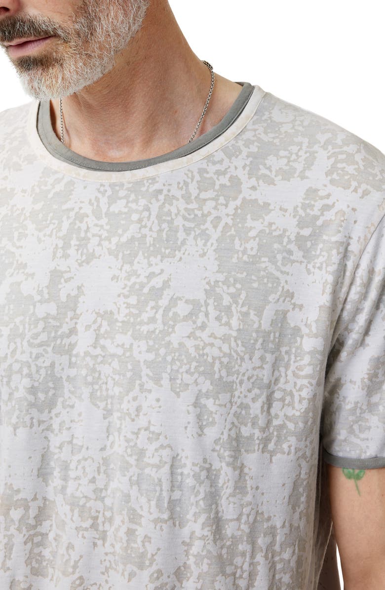 John Varvatos Reyes Reversible Burnout T-Shirt, Alternate, color, White