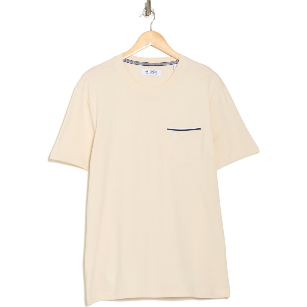 Original Penguin Earl Tipped Pocket T-shirt In Birch