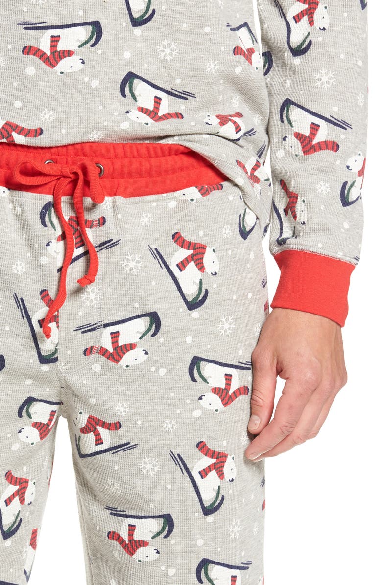 NORDSTROM MEN'S SHOP Family Father Thermal Pajamas, Alternate, color, 