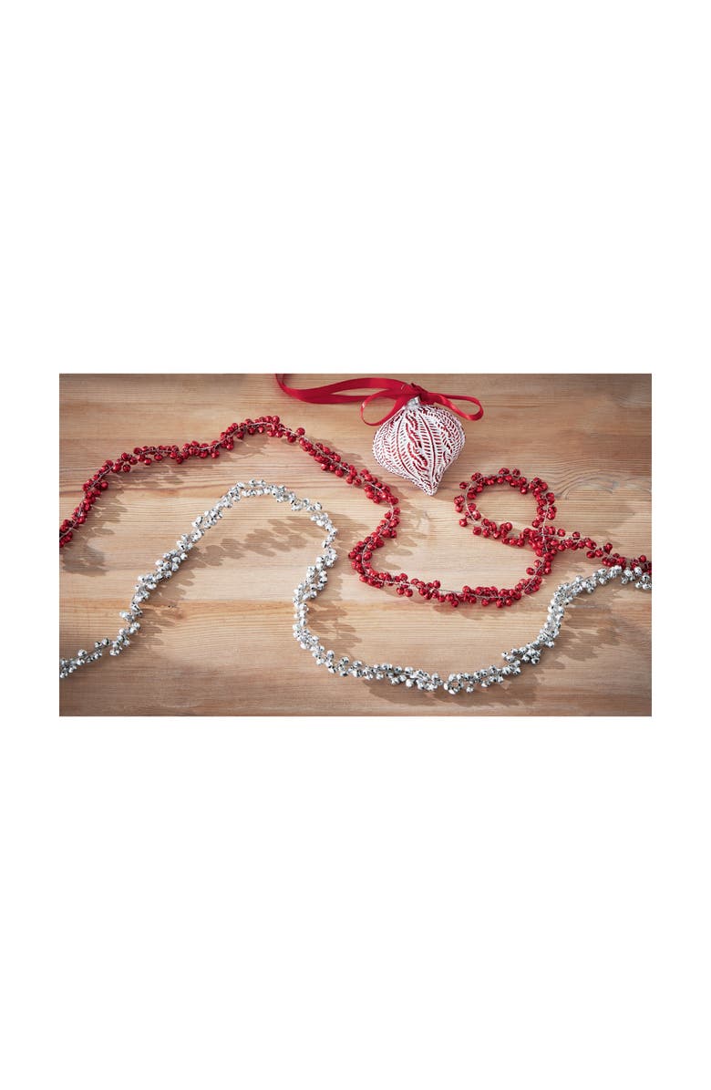 tag Jingle Bell Red Garland Holiday Decor for Christmas Trees, Alternate, color, Red