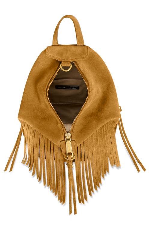 Rebecca Minkoff Mini Julian Fringe Suede Convertible Backpack