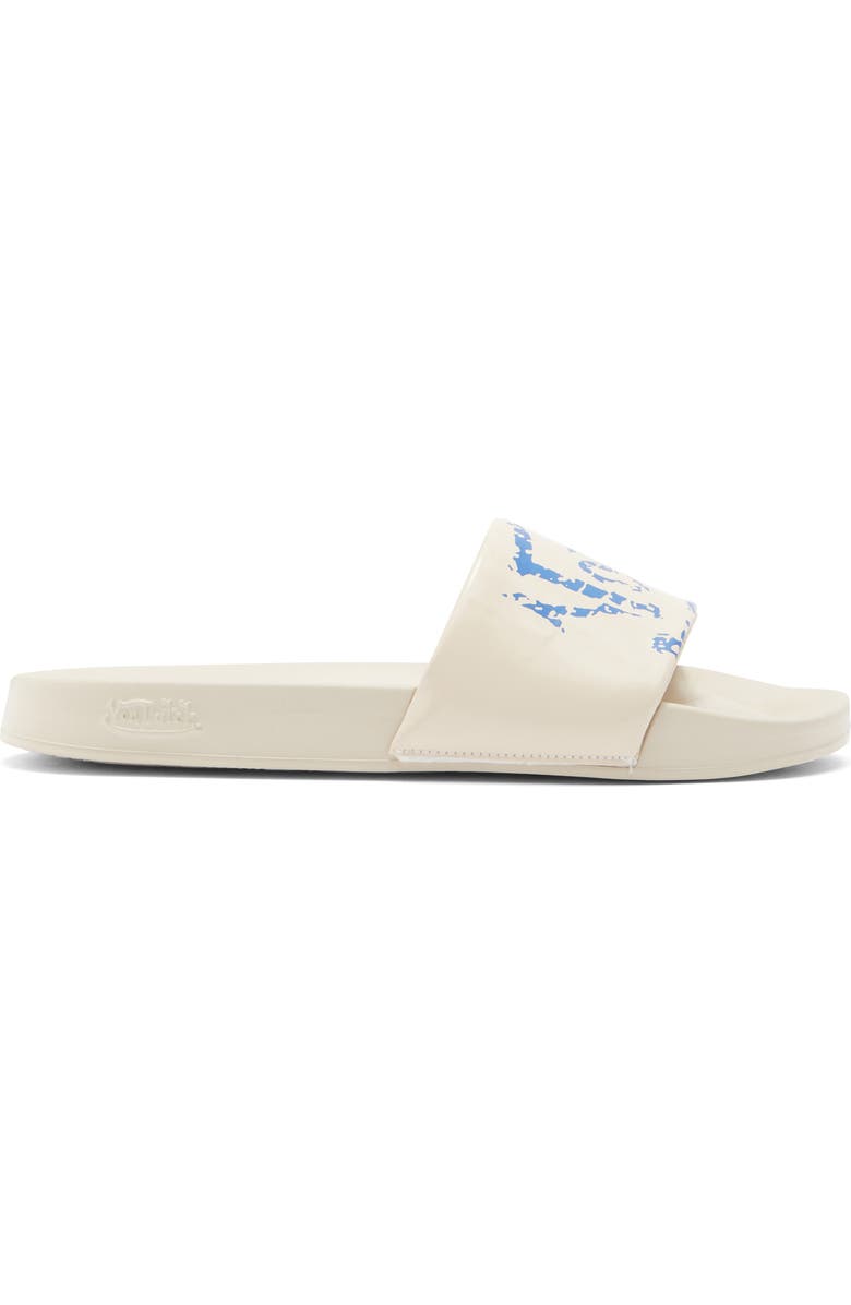 Von Dutch Vandal Slide Sandal, Alternate, color, Cream Blue