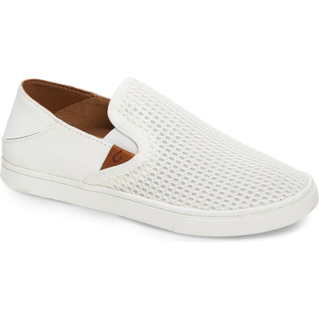 Olukai W Pehuea-wht In Bright White Fabric In Bright White/bright White