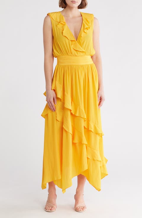 Hadlee Ruffle Detail Sleeveless Dress