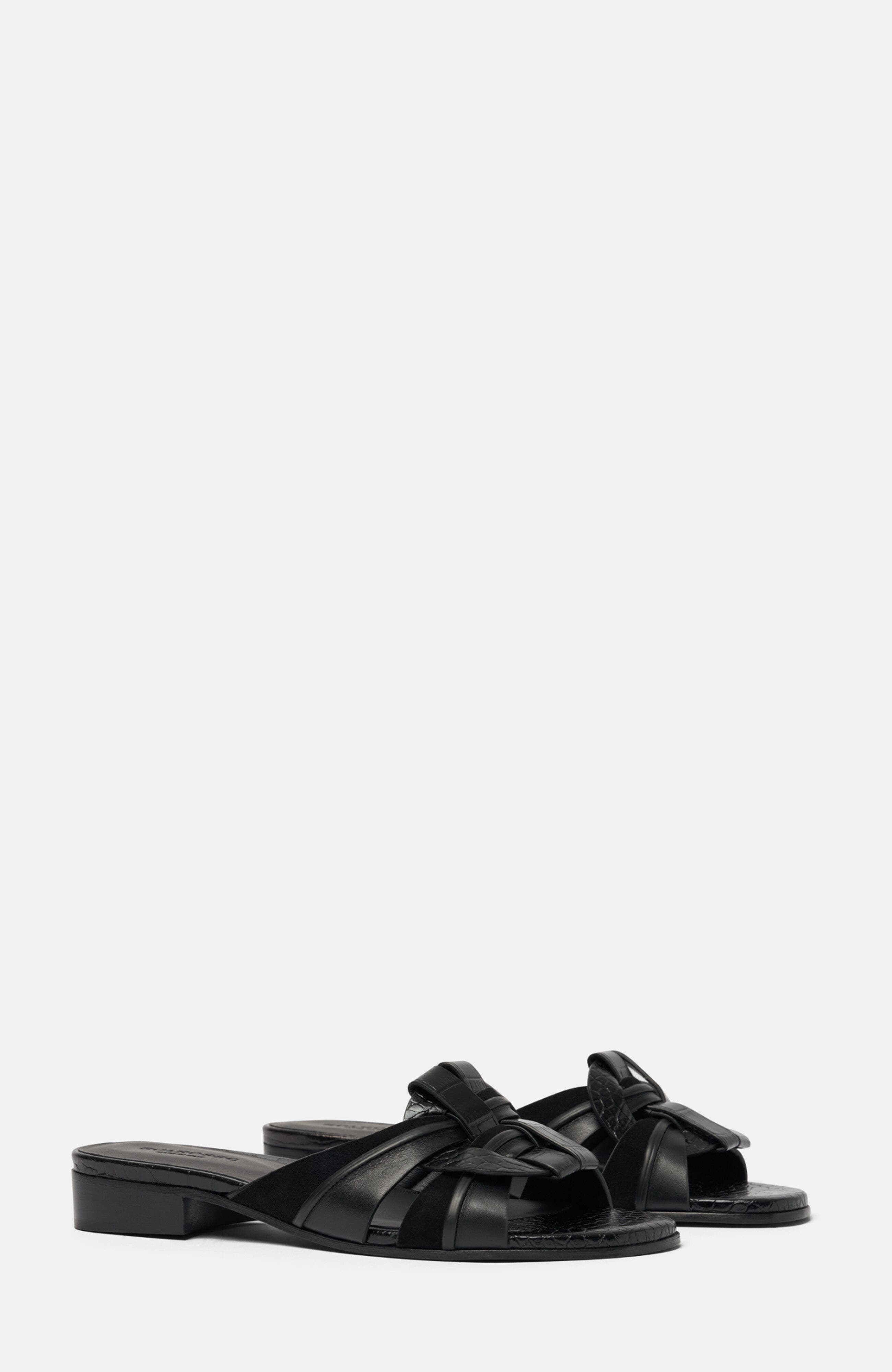 SCAROSSO Anna Sandals, Main, color, Black - Calf