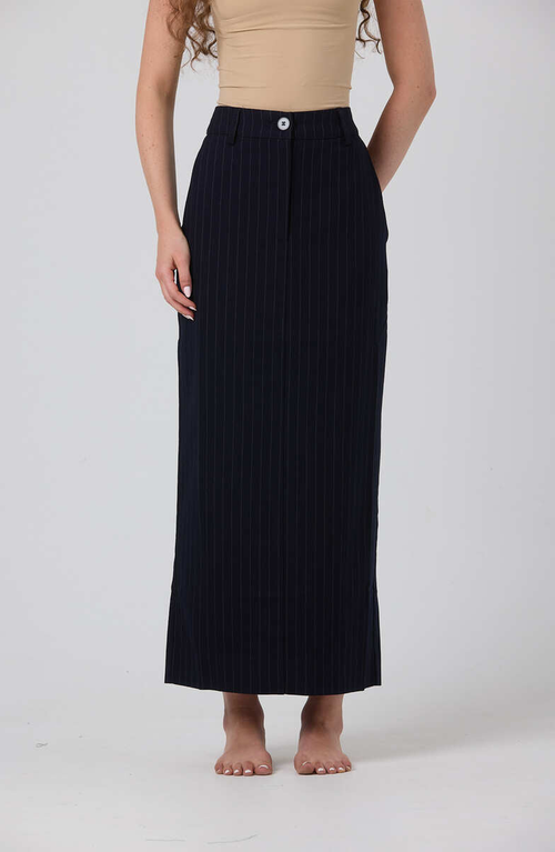 By Tess Collection Romee Skirt In Blue