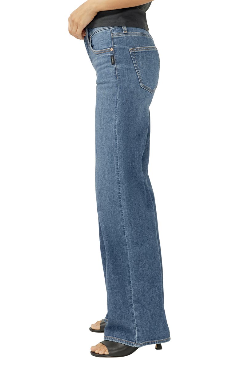 Silver Jeans Co. Suki Curvy Mid Rise Wide Leg Jeans, Alternate, color, 