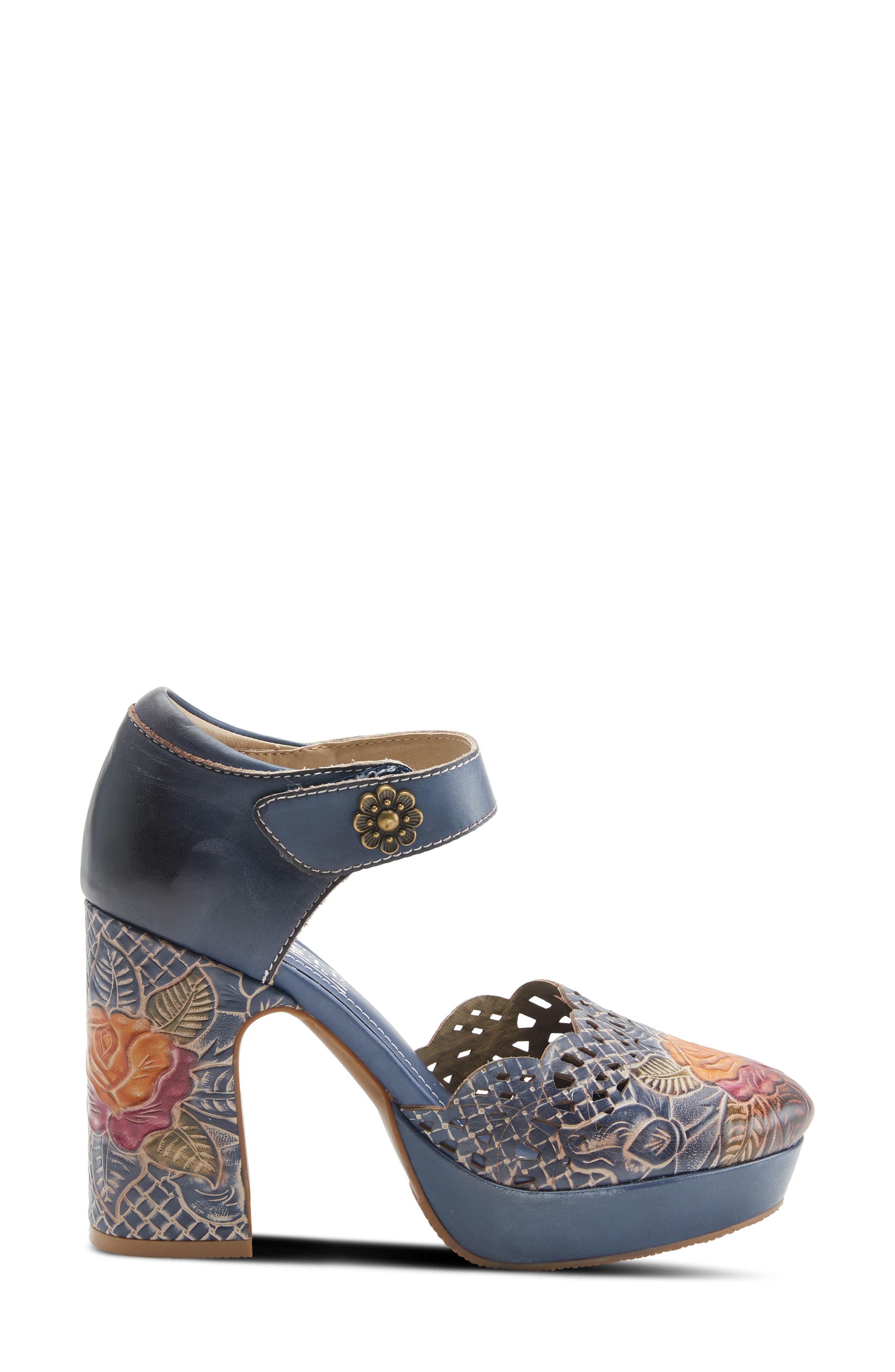 Debbihary Mary Jane Platform Pump, Alternate, color, NAVY MULTI