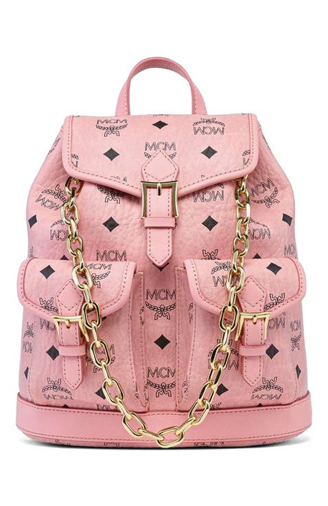 Mini Aren Drawstring Backpack in Visetos