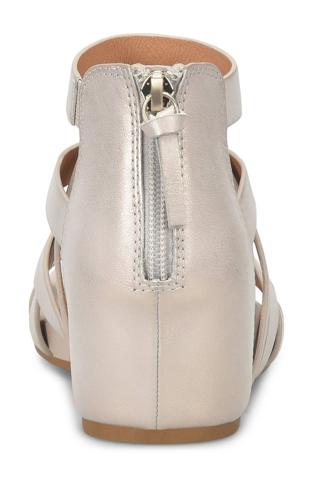 Söfft Vivi Platform Wedge Sandal, Alternate, color, Champagne