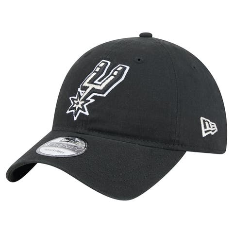 Men's New Era  Black San Antonio Spurs Team 9TWENTY Adjustable Hat