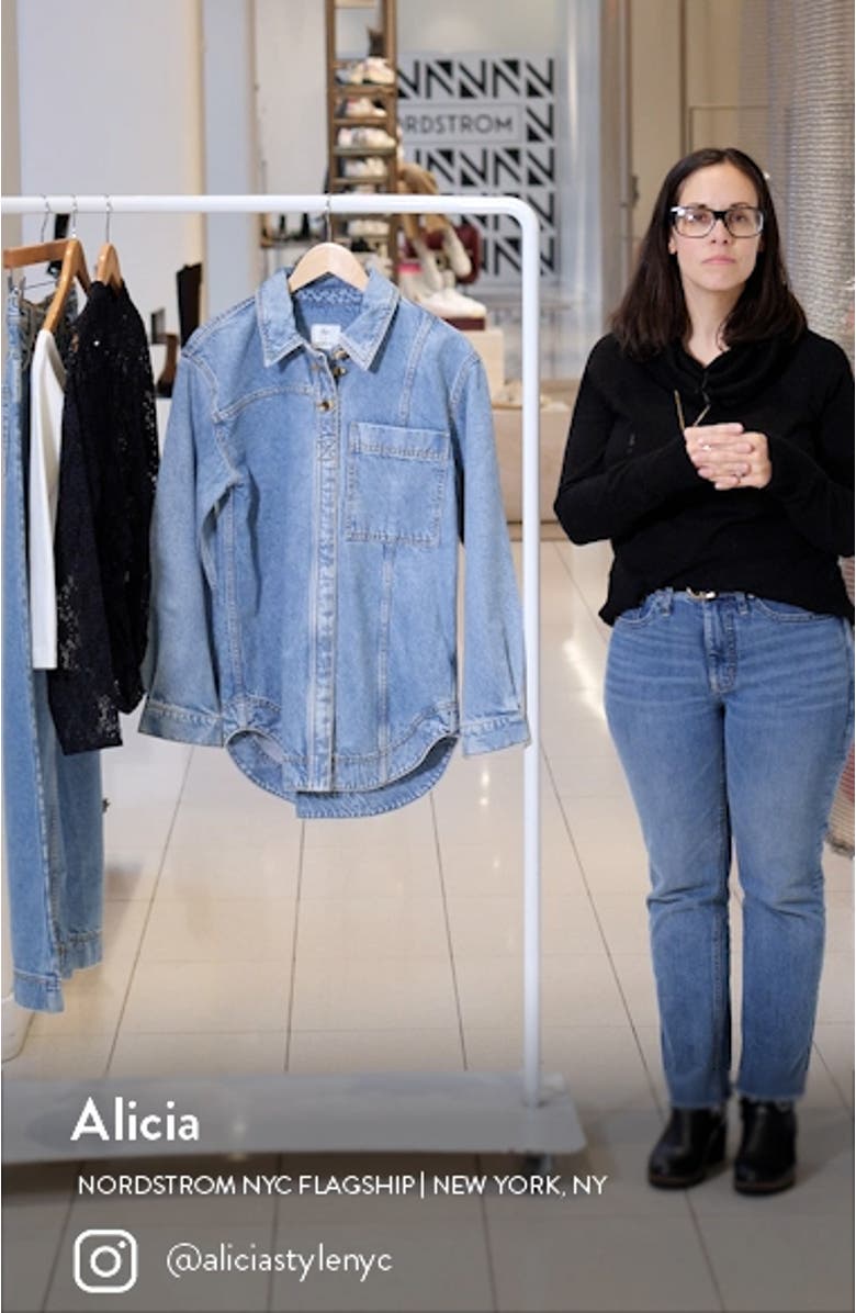 Attraction Oversize Denim Shirt, sales video thumbnail