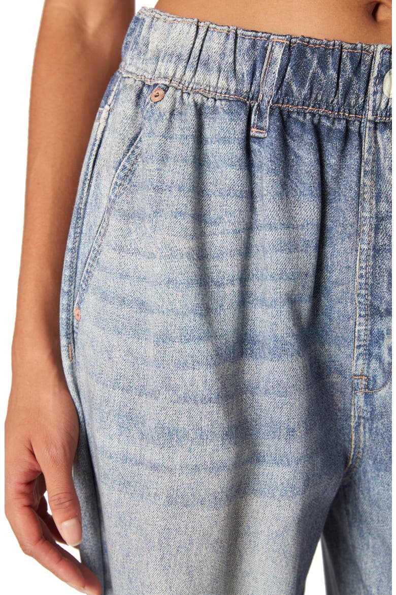 Low Rise Distressed Wide Leg Jeans, Alternate, color, DEEP DIVE