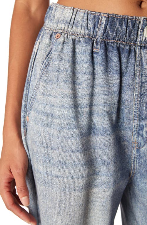 BLANKNYC BLANKNYC LOW RISE DISTRESSED WIDE LEG JEANS 