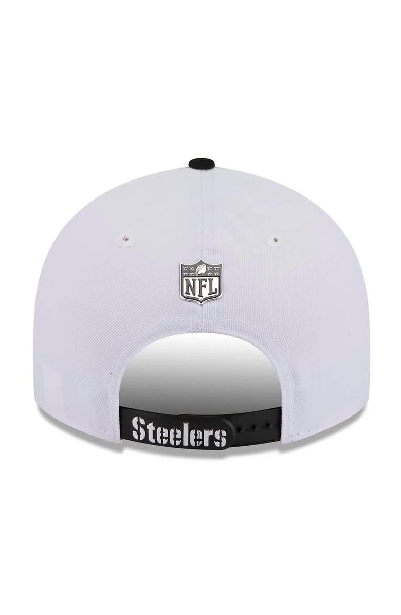 New Era Men's New Era  White/Black Pittsburgh Steelers 2026 NFL Draft Pre-Curved 9FIFTY Snapback Hat, Alternate, color, White