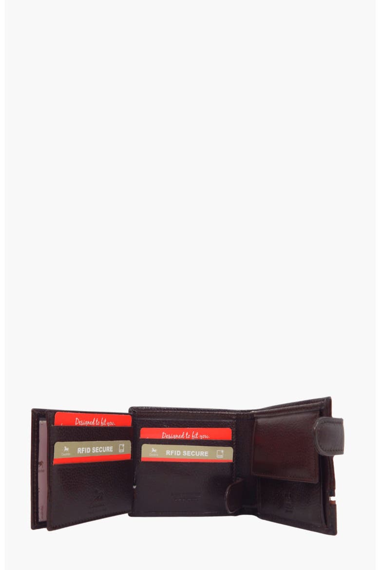 The Sailor Trifold Leather Wallet 586, Alternate, color, Brown