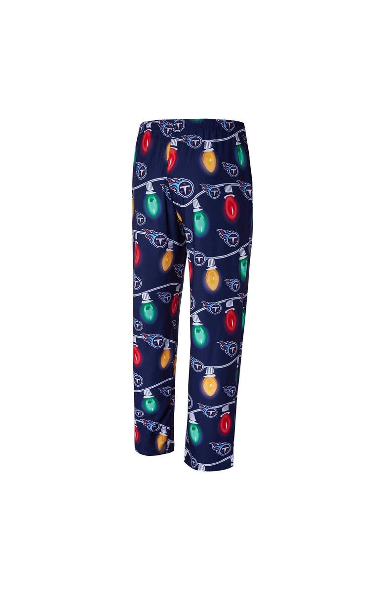 CONCEPTS SPORT Men's Concepts Sport  Navy Tennessee Titans Garland Knit Raglan Long Sleeve T-Shirt and Pants Set, Alternate, color, Navy