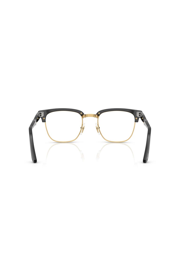 52mm Square optical glasses, Alternate, color, Black