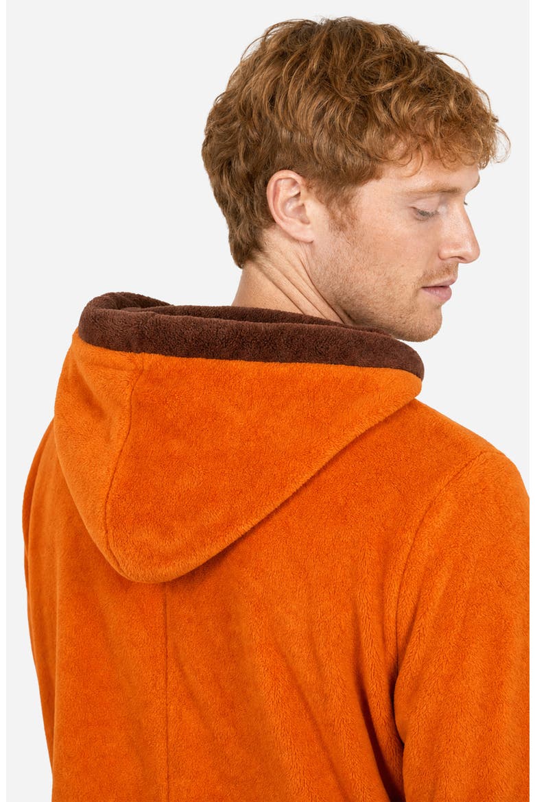 South Park Kenny Fleece Hooded Jumpsuit, Alternate, color, ORANGE