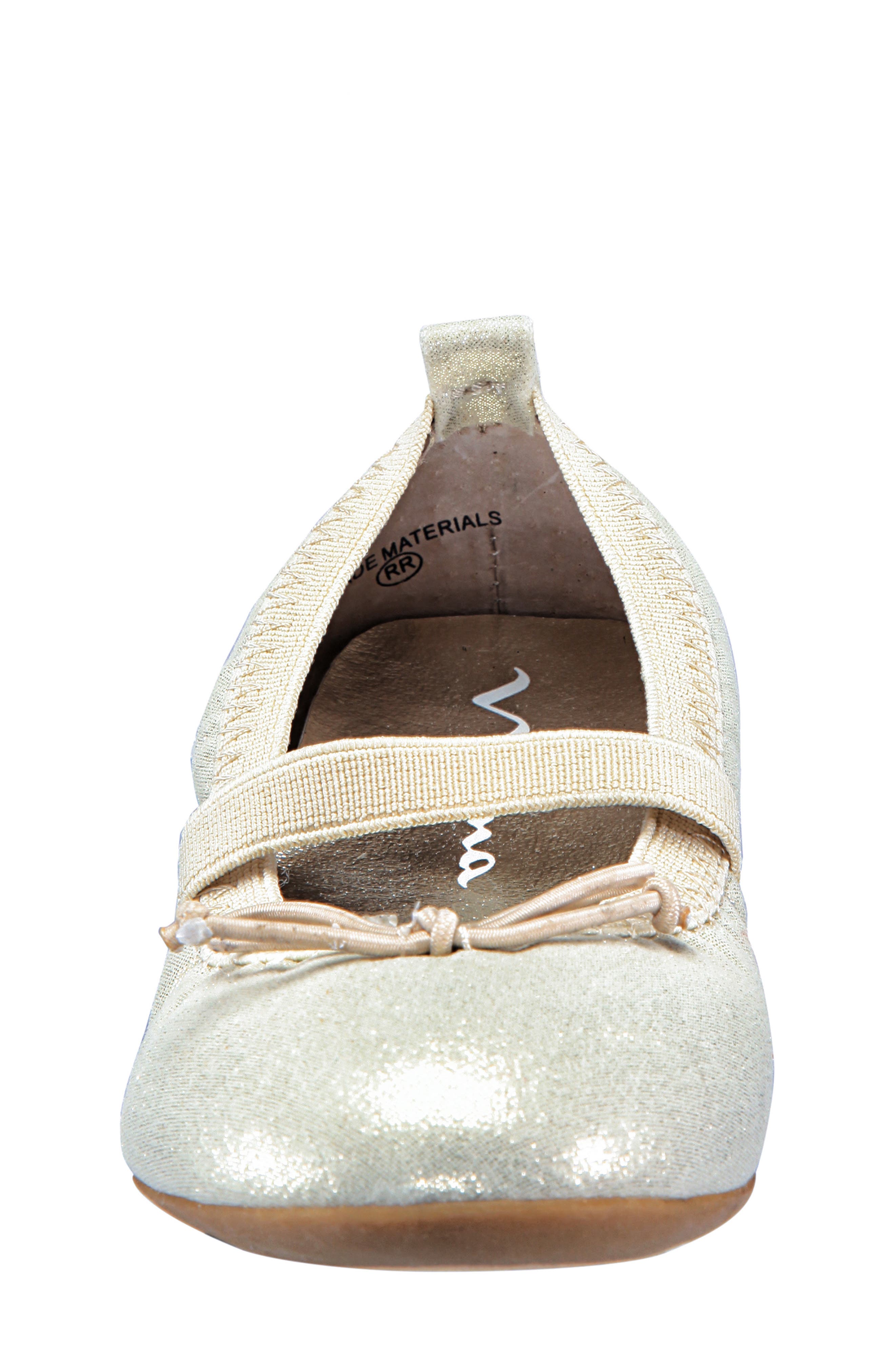 Nina Esther Ballet Flat, Alternate, color, Platino Shimmer