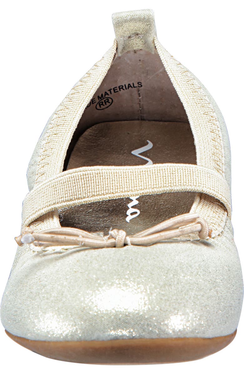 Nina Esther Ballet Flat, Alternate, color, Platino Shimmer