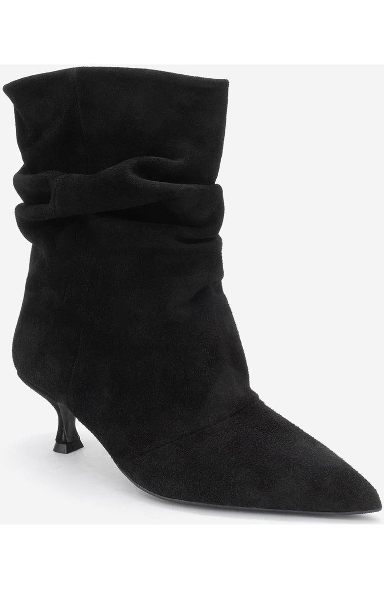 Forever & Always Shoes Balei Leather Pointed Toe Boot, Main, color, Black Suede