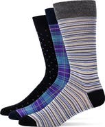 Lorenzo Uomo Assorted 3-Pack Crew Socks