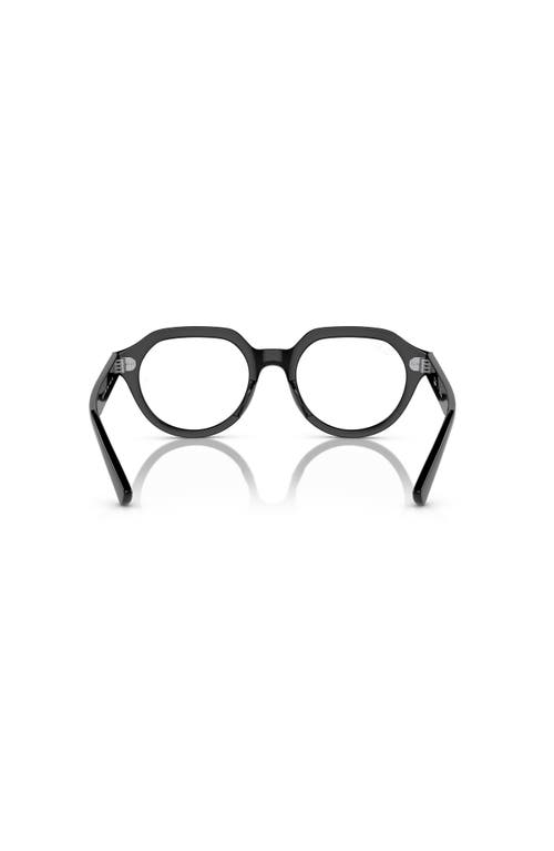 Ray Ban Ray-ban 49mm Square Optical Glasses In Black