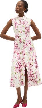 HOBBS LONDON Della Shirt Midi Dress