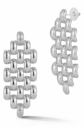 SPHERA MILANO Chain Link Chandelier Earrings