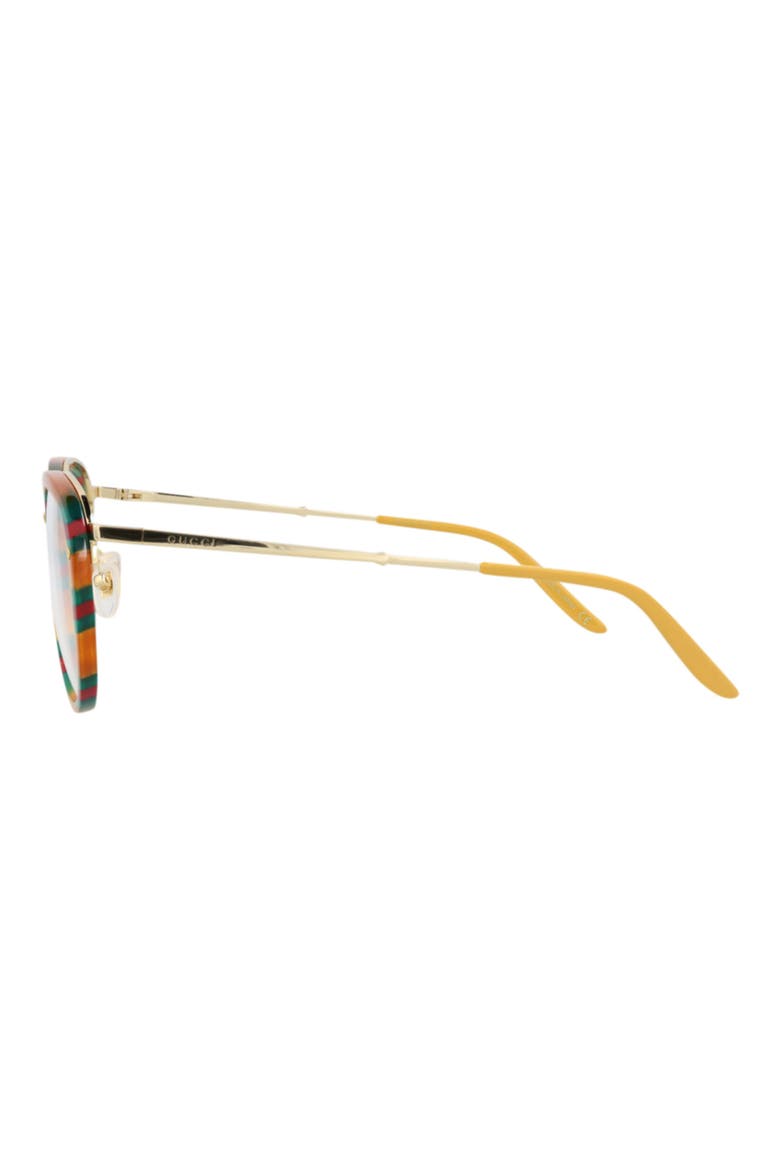 54mm Round Optical Glasses, Alternate, color, HAVANA GOLD TRANSPARENT