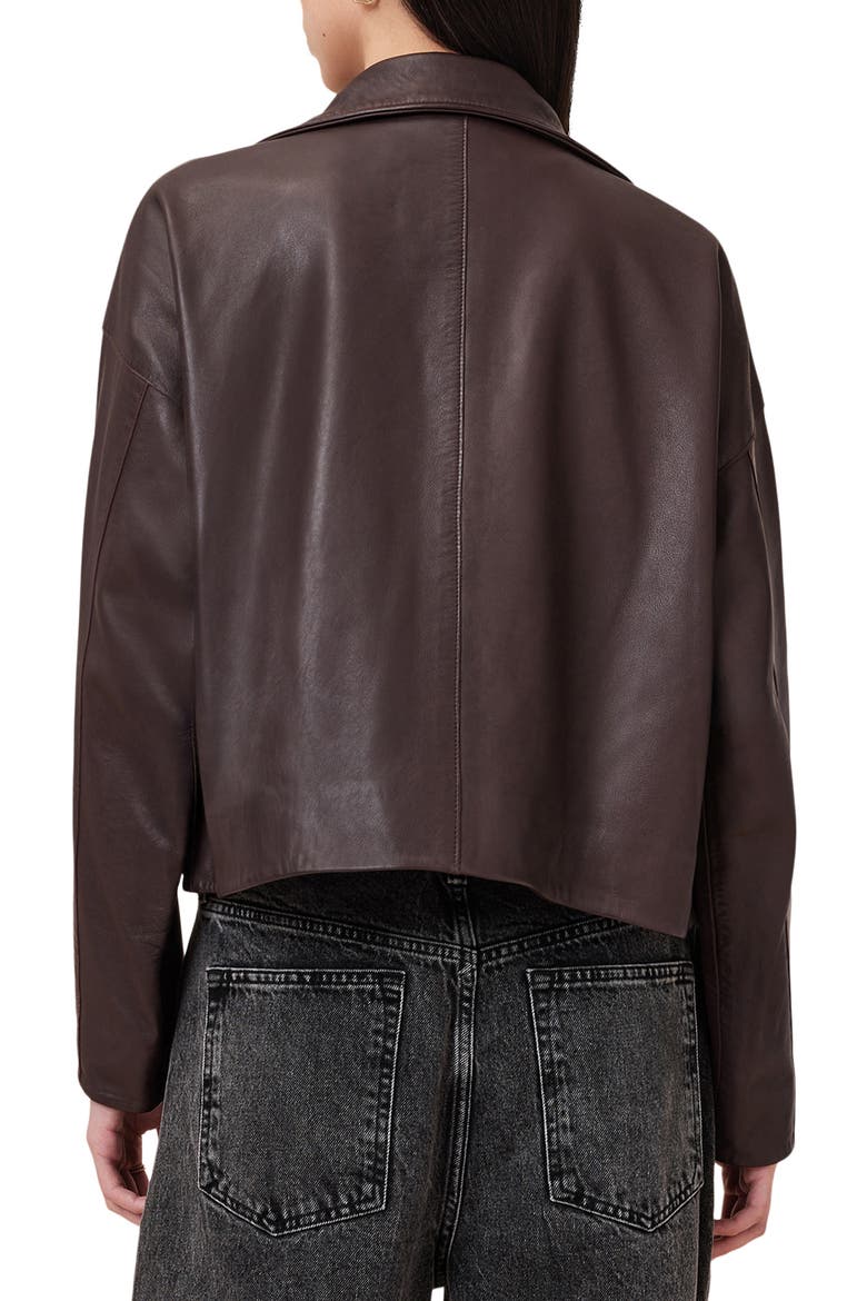 Ryder Leather Jacket, Alternate, color, OXBLOOD RED