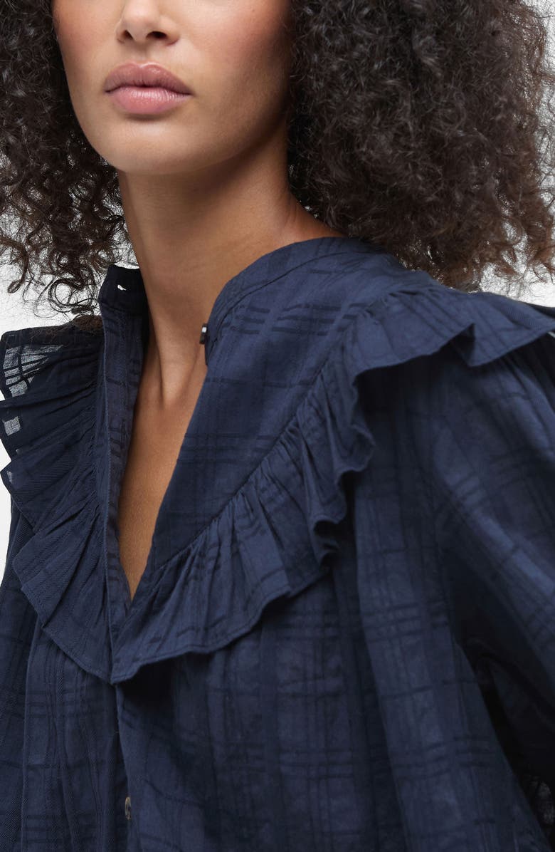 Barbour Fearne Button-Up Shirt, Alternate, color, Navy