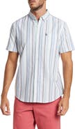 Original Penguin Vertical Stripe Short Sleeve Button-Up Shirt