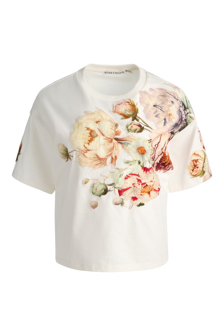 Evan Appliqué Oversize T-Shirt, Alternate, color, ECRU/ MULTI
