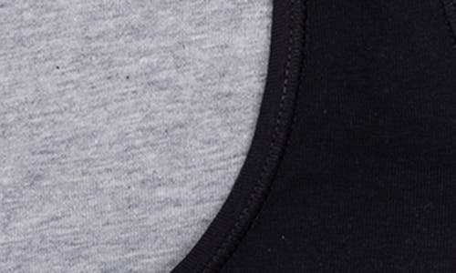 Shop Calvin Klein Kids' Assorted 2-pack Racerback Bras In Black/heather Gray
