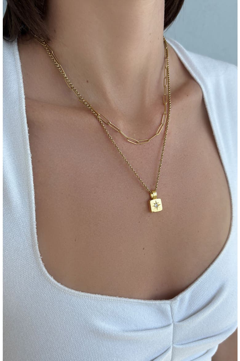 Set of 2 Assorted Chain Necklaces, Alternate, color, GOLD
