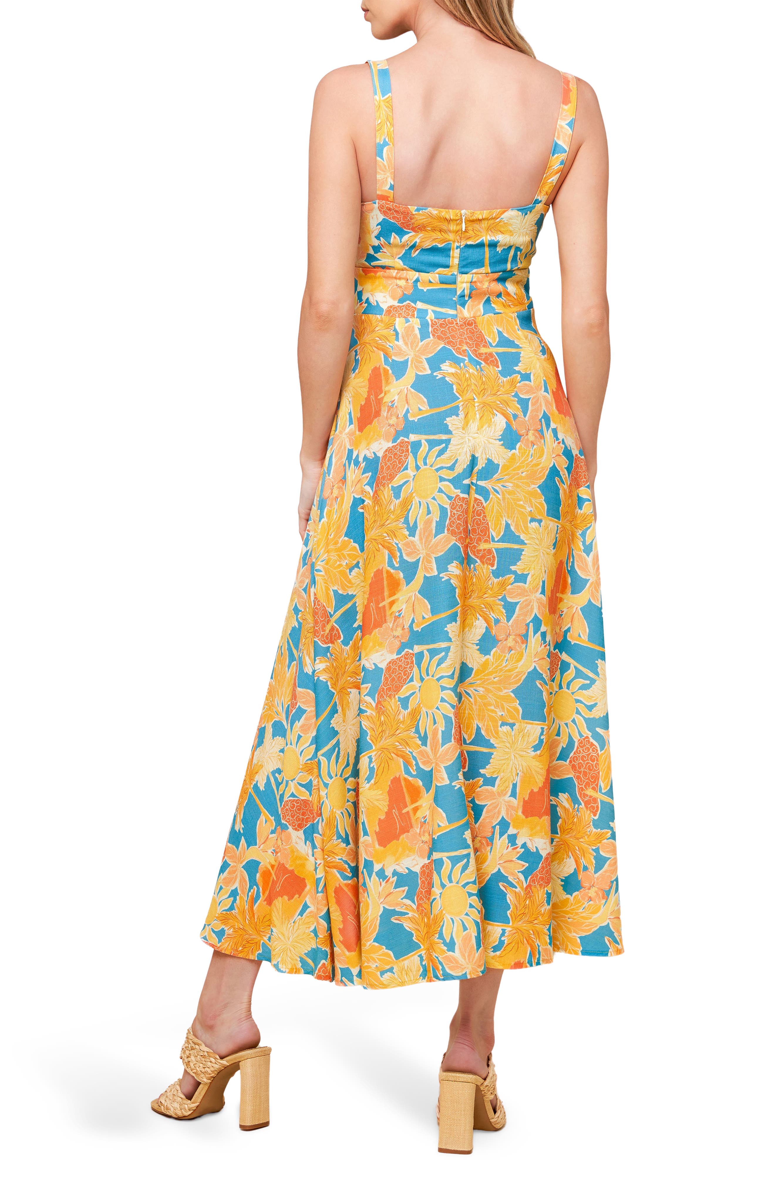 Keyhole Twist Midi Dress - image 2