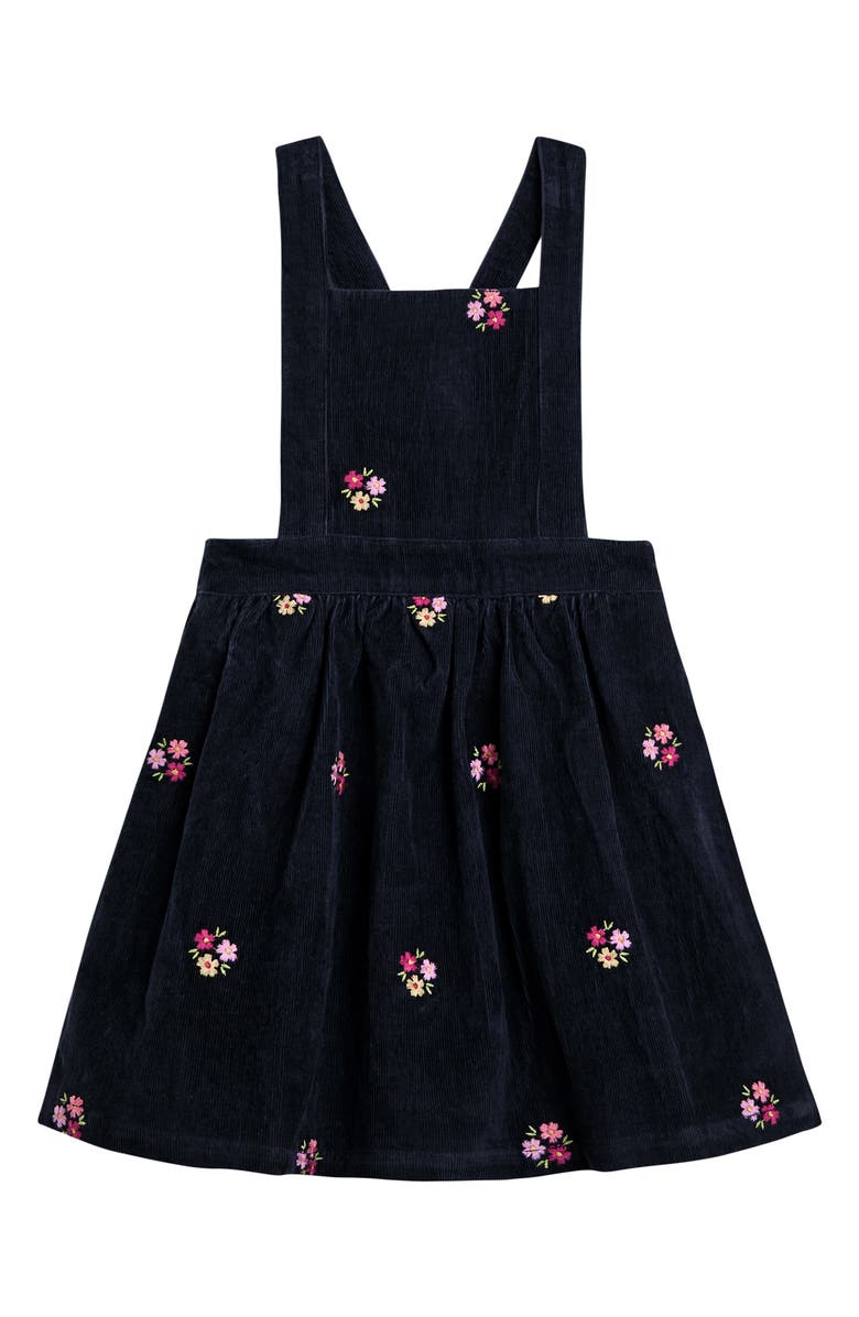 JOJO MAMAN BEBE Ruffle Top & Corduroy Dress Set, Alternate, color, Navy