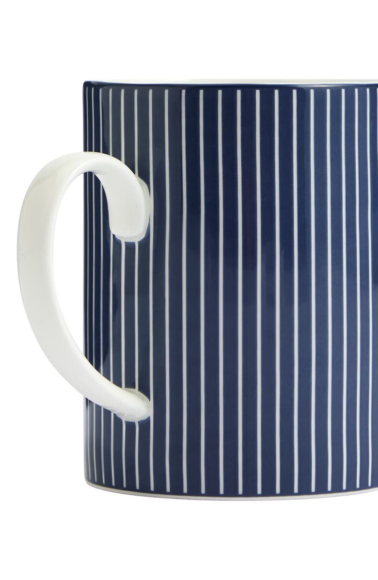Wedgwood Gio Pinstripe Bone China Mug, Alternate, color, Blue Multi
