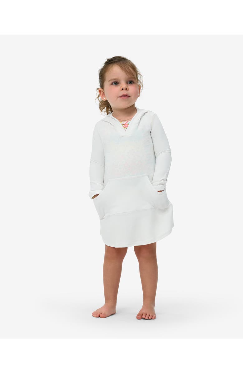 BloqUV Toddler's Hoodie Dress, Alternate, color, White