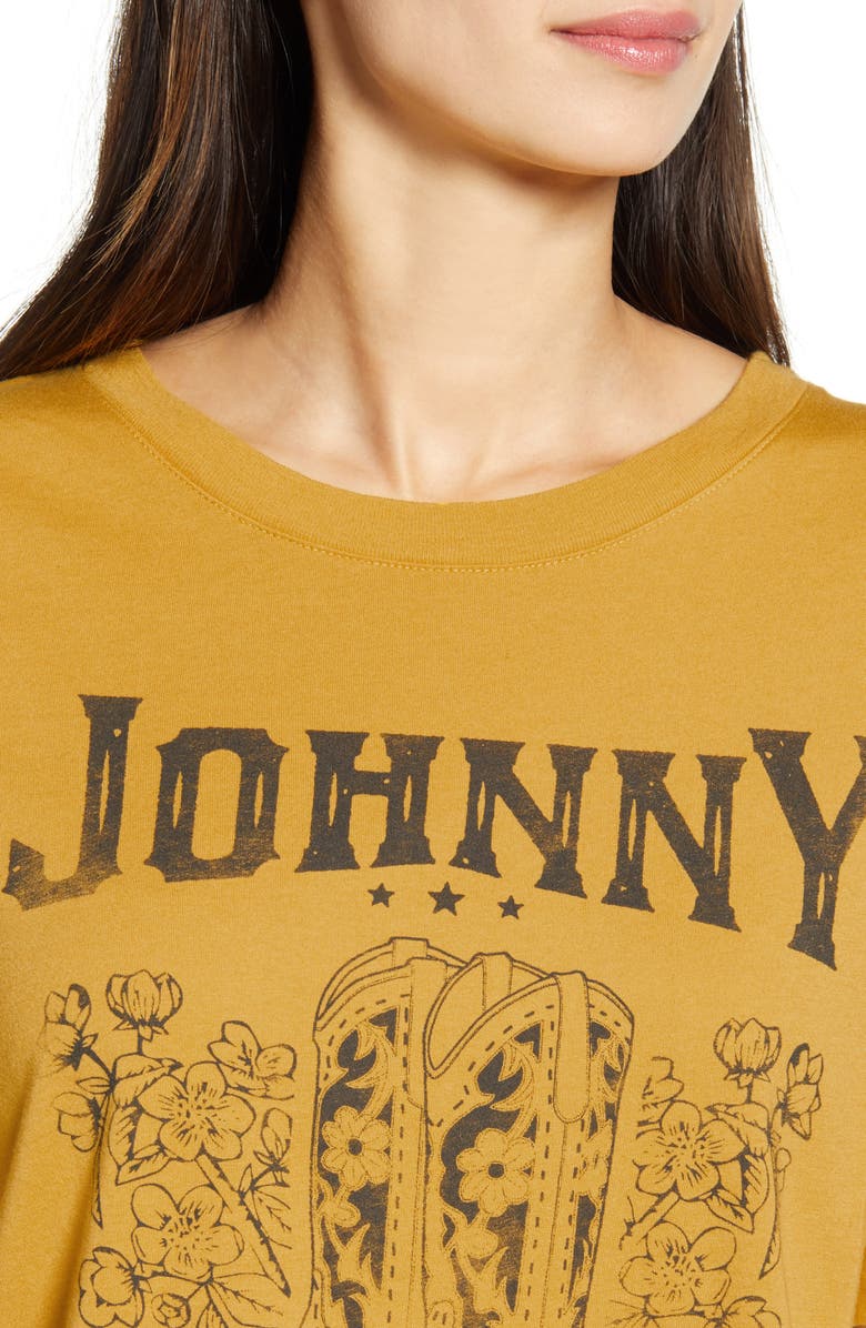 Daydreamer Johnny Cash Boots Tee, Alternate, color,