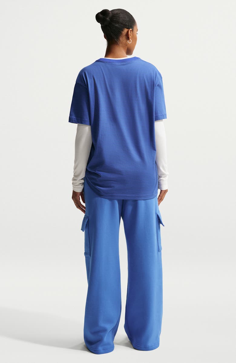 Nike Sportswear Phoenix Fleece Wide Leg Cargo Sweatpants, Alternate, color, 460 Light Medium Blue/Sail