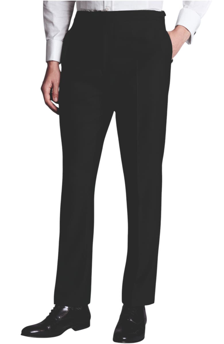 Charles Tyrwhitt Dinner Suit Trousers, Main, color, Black