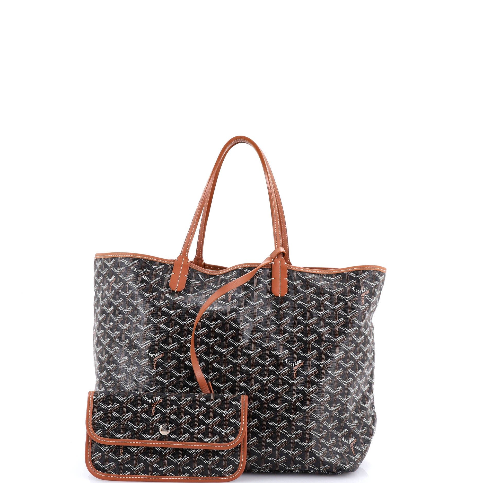Pre-Owned Goyard Saint Louis Tote Coated Canvas PM, Alternate, color, Black