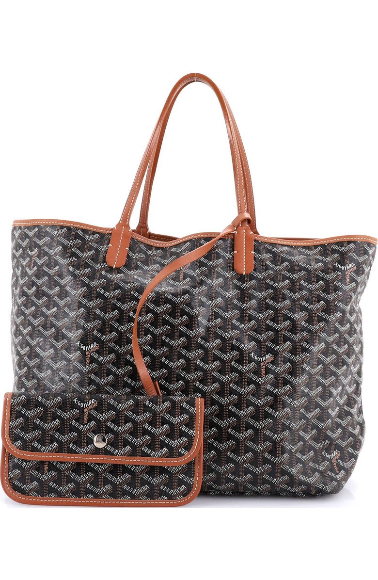 Pre-Owned Goyard Saint Louis Tote Coated Canvas PM, Alternate, color, Black